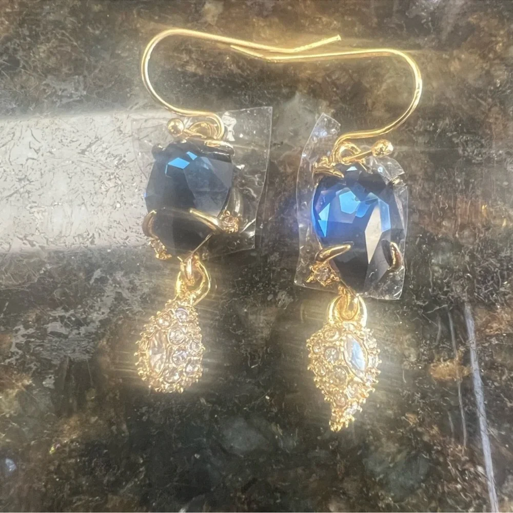 $148 New Alexis Bittar Fashionable and retro droplet shaped earrings